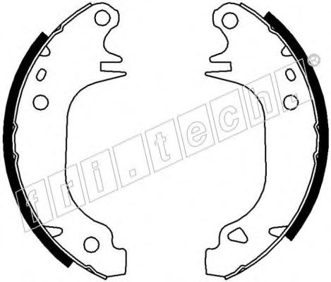 fri.tech. 17014 Тормозные колодоки для RENAULT (Рено) fri.tech. 17014 Тормозные колодоки для RENAULT (Рено)