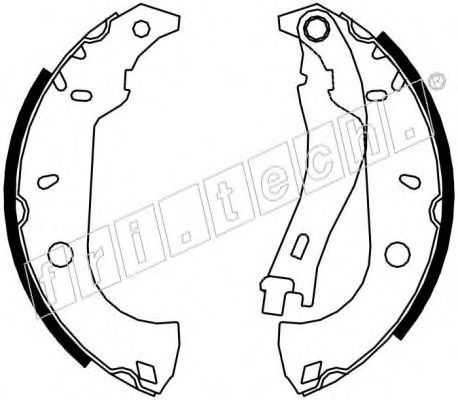 fri.tech. 17153 Тормозные колодоки для ALFA ROMEO 145 (Альфа ромео 145) fri.tech. 17153 Тормозные колодоки для ALFA ROMEO 145 (Альфа ромео 145)