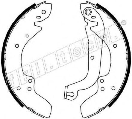 fri.tech. 17200 Тормозные колодоки для FIAT DUCATO (Фиат Дукато) fri.tech. 17200 Тормозные колодоки для FIAT DUCATO (Фиат Дукато)