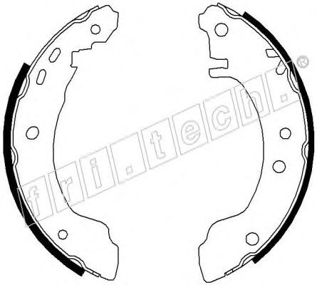fri.tech. 17284 Тормозные колодоки для NISSAN PRIMERA (Ниссан Примера) fri.tech. 17284 Тормозные колодоки для NISSAN PRIMERA (Ниссан Примера)