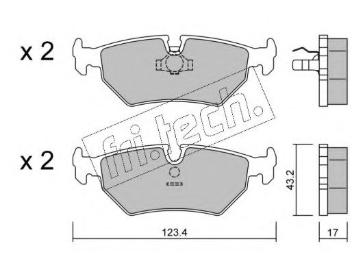 fri.tech. 182.0 Тормозные колодки для JAGUAR VANDEN PLAS (Ягуар Vандэн плас) fri.tech. 182.0 Тормозные колодки для JAGUAR VANDEN PLAS (Ягуар Vандэн плас)