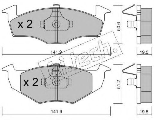 fri.tech. 215.1 Тормозные колодки для SEAT TOLEDO (Сеат Толэдо) fri.tech. 215.1 Тормозные колодки для SEAT TOLEDO (Сеат Толэдо)