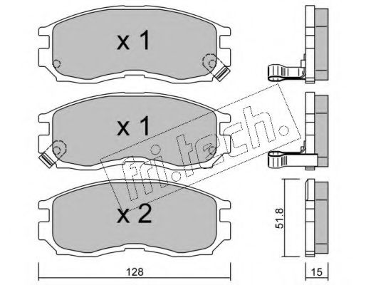 fri.tech. 233.0 Тормозные колодки для MITSUBISHI ETERNA IV (Митсубиши/митсубиси Этэрна иv) fri.tech. 233.0 Тормозные колодки для MITSUBISHI ETERNA IV (Митсубиши/митсубиси Этэрна иv)