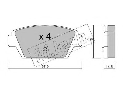 fri.tech. 235.0 Тормозные колодки для MITSUBISHI ETERNA IV (Митсубиши/митсубиси Этэрна иv) fri.tech. 235.0 Тормозные колодки для MITSUBISHI ETERNA IV (Митсубиши/митсубиси Этэрна иv)