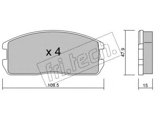 fri.tech. 247.0 Тормозные колодки для MITSUBISHI COLT II (Митсубиши/митсубиси Cолт 2) fri.tech. 247.0 Тормозные колодки для MITSUBISHI COLT II (Митсубиши/митсубиси Cолт 2)