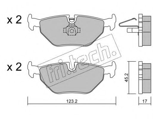 fri.tech. 270.0 Тормозные колодки для BMW (Бмв) fri.tech. 270.0 Тормозные колодки для BMW (Бмв)