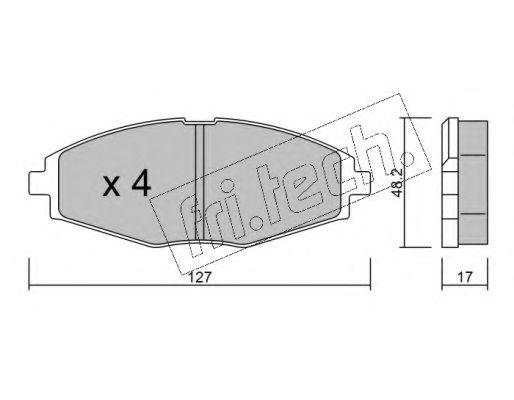 fri.tech. 302.0 Тормозные колодки для DAEWOO LANOS / SENS (Дэу Ланос / сэнс) fri.tech. 302.0 Тормозные колодки для DAEWOO LANOS / SENS (Дэу Ланос / сэнс)