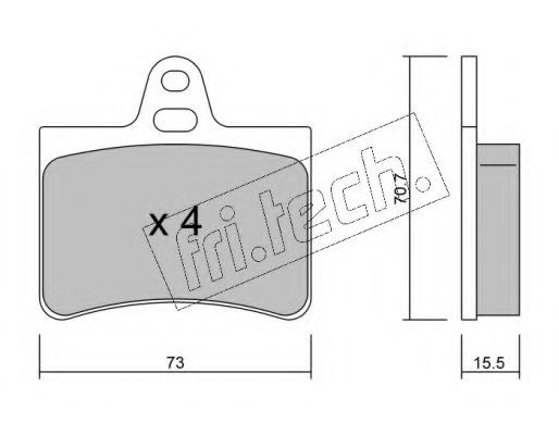fri.tech. 342.0 Тормозные колодки для CITROËN C5 II (CитроËн С5 2) fri.tech. 342.0 Тормозные колодки для CITROËN C5 II (CитроËн С5 2)