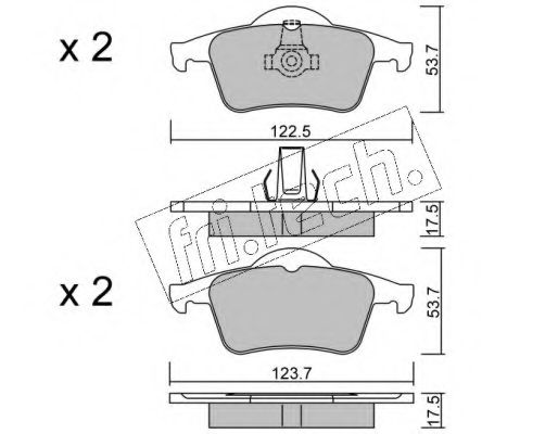 fri.tech. 357.0 Тормозные колодки для VOLVO V70 XC (Вольво V70 хс) fri.tech. 357.0 Тормозные колодки для VOLVO V70 XC (Вольво V70 хс)