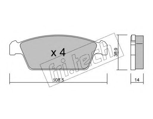 fri.tech. 376.0 Тормозные колодки для DAEWOO (Дэу) fri.tech. 376.0 Тормозные колодки для DAEWOO (Дэу)