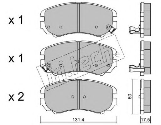 fri.tech. 519.0 Тормозные колодки для HYUNDAI SONATA III (Хендай Соната 3) fri.tech. 519.0 Тормозные колодки для HYUNDAI SONATA III (Хендай Соната 3)