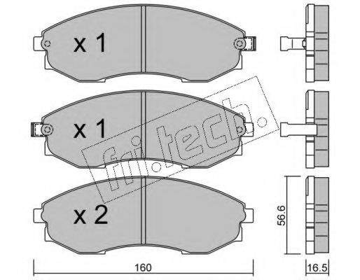 fri.tech. 533.0 Тормозные колодки для SSANGYONG ISTANA (Сан-янг/санянг Истана)