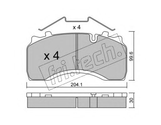 fri.tech. 606.0 Тормозные колодки для RENAULT TRUCKS MIDLUM (Рено трак Мидлум) fri.tech. 606.0 Тормозные колодки для RENAULT TRUCKS MIDLUM (Рено трак Мидлум)