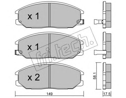 fri.tech. 648.0 Тормозные колодки для SSANGYONG KORANDO SPORTS II (Сан-янг/санянг Корандо спорц 2) fri.tech. 648.0 Тормозные колодки для SSANGYONG KORANDO SPORTS II (Сан-янг/санянг Корандо спорц 2)