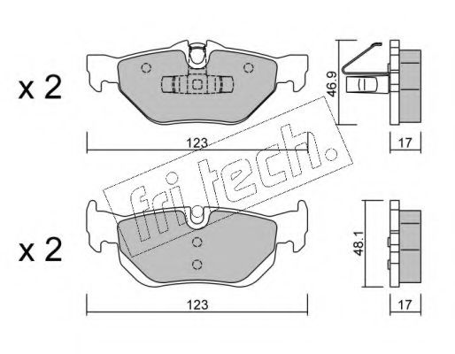 fri.tech. 658.0 Тормозные колодки для BMW (Бмв) fri.tech. 658.0 Тормозные колодки для BMW (Бмв)