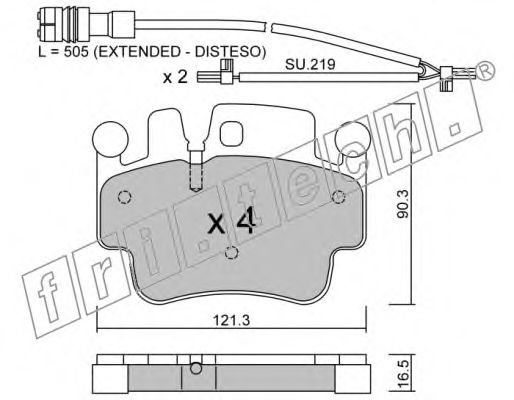 fri.tech. 673.0W Тормозные колодки для PORSCHE CARRERA GT (Порше Cаррэра гт) fri.tech. 673.0W Тормозные колодки для PORSCHE CARRERA GT (Порше Cаррэра гт)