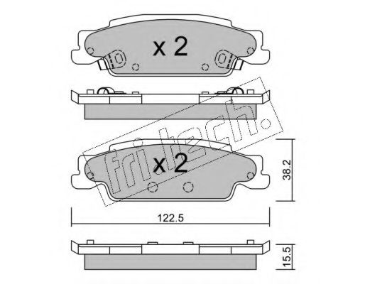 fri.tech. 716.0 Тормозные колодки для CADILLAC STS (Кадилак Сц) fri.tech. 716.0 Тормозные колодки для CADILLAC STS (Кадилак Сц)