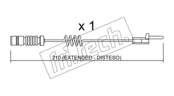 fri.tech. SU.099 Сигнализатор, износ тормозных колодок для MERCEDES-BENZ SPRINTER 3-T (Мэрcэдэс-бэнз Спринтэр 3-т) fri.tech. SU.099 Сигнализатор, износ тормозных колодок для MERCEDES-BENZ SPRINTER 3-T (Мэрcэдэс-бэнз Спринтэр 3-т)