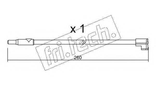 fri.tech. SU.116 Сигнализатор, износ тормозных колодок для NISSAN CABSTAR E (Ниссан Cабстар э) fri.tech. SU.116 Сигнализатор, износ тормозных колодок для NISSAN CABSTAR E (Ниссан Cабстар э)
