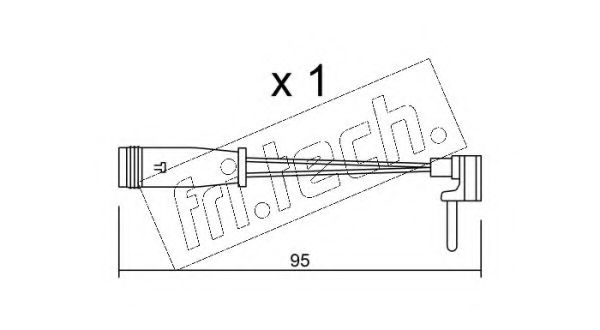 fri.tech. SU.129 Сигнализатор, износ тормозных колодок для MERCEDES-BENZ M-CLASS (Мэрcэдэс-бэнз М-cласс) fri.tech. SU.129 Сигнализатор, износ тормозных колодок для MERCEDES-BENZ M-CLASS (Мэрcэдэс-бэнз М-cласс)