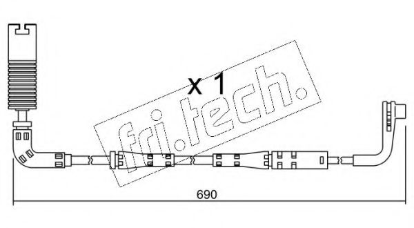 fri.tech. SU.157 Сигнализатор, износ тормозных колодок для BMW (Бмв) fri.tech. SU.157 Сигнализатор, износ тормозных колодок для BMW (Бмв)