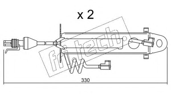 fri.tech. SU.176K Сигнализатор, износ тормозных колодок для DAF LF 45 (Даф Лф 45) fri.tech. SU.176K Сигнализатор, износ тормозных колодок для DAF LF 45 (Даф Лф 45)