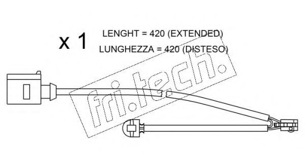 fri.tech. SU.217 Сигнализатор, износ тормозных колодок для AUDI TT (Ауди Тт) fri.tech. SU.217 Сигнализатор, износ тормозных колодок для AUDI TT (Ауди Тт)