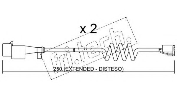 fri.tech. SU.227K Сигнализатор, износ тормозных колодок для IVECO DAILY IV (Ивеко Даилъ иv) fri.tech. SU.227K Сигнализатор, износ тормозных колодок для IVECO DAILY IV (Ивеко Даилъ иv)