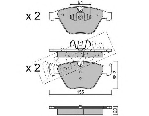 fri.tech. 574.6 Тормозные колодки для BMW (Бмв) fri.tech. 574.6 Тормозные колодки для BMW (Бмв)