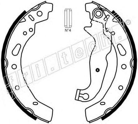 fri.tech. 1040.161 Тормозные колодоки 