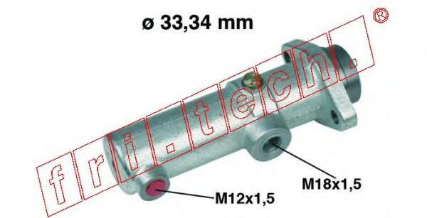 fri.tech. PF140 Главный тормозной цилиндр для IVECO EURO (Ивеко Эуро) fri.tech. PF140 Главный тормозной цилиндр для IVECO EURO (Ивеко Эуро)