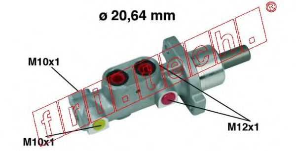 fri.tech. PF267 Главный тормозной цилиндр для PEUGEOT (Пежо) fri.tech. PF267 Главный тормозной цилиндр для PEUGEOT (Пежо)