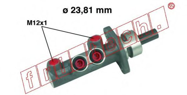 fri.tech. PF499 Главный тормозной цилиндр для PEUGEOT (Пежо) fri.tech. PF499 Главный тормозной цилиндр для PEUGEOT (Пежо)
