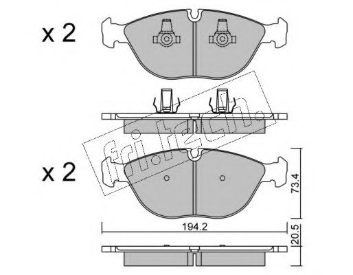 fri.tech. 845.0 Тормозные колодки для ROLLSROYCE (Роллсроъcэ) fri.tech. 845.0 Тормозные колодки для ROLLSROYCE (Роллсроъcэ)