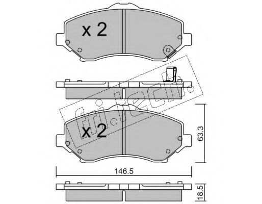 fri.tech. 879.1 Тормозные колодки для DODGE JOURNEY (Додж Жоурнэъ) fri.tech. 879.1 Тормозные колодки для DODGE JOURNEY (Додж Жоурнэъ)