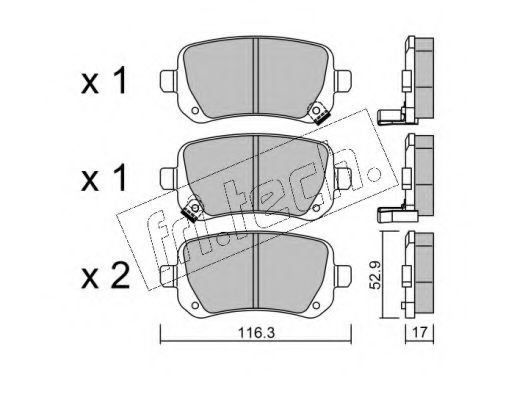 fri.tech. 881.0 Тормозные колодки для DODGE JOURNEY (Додж Жоурнэъ) fri.tech. 881.0 Тормозные колодки для DODGE JOURNEY (Додж Жоурнэъ)