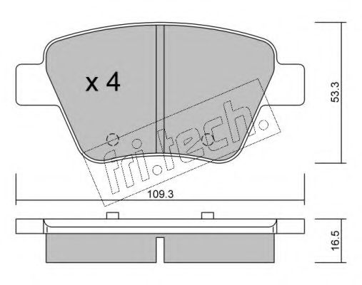 fri.tech. 906.0 Тормозные колодки для SKODA SUPERB (Шкода Суперб) fri.tech. 906.0 Тормозные колодки для SKODA SUPERB (Шкода Суперб)