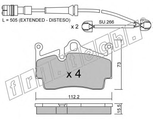 fri.tech. 911.0W Тормозные колодки для PORSCHE CAYMAN (Порше Cаъман) fri.tech. 911.0W Тормозные колодки для PORSCHE CAYMAN (Порше Cаъман)