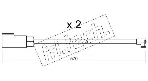 fri.tech. SU.244K Сигнализатор, износ тормозных колодок для FORD (Форд) fri.tech. SU.244K Сигнализатор, износ тормозных колодок для FORD (Форд)