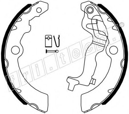 fri.tech. 1111.252 Тормозные колодоки 
