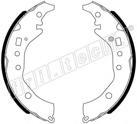 fri.tech. 1110.341 Тормозные колодоки 