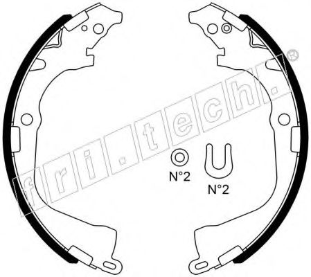 fri.tech. 1124.290 Тормозные колодоки 