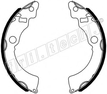 fri.tech. 1111.255 Тормозные колодоки 