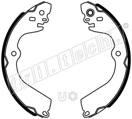 fri.tech. 1067.205 Тормозные колодоки для NISSAN NV200 / EVALIA (Ниссан Нv200 / эvалиа)