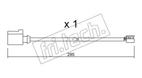 fri.tech. SU.273 Сигнализатор, износ тормозных колодок для VOLKSWAGEN TOUAREG (Фольксваген Туарег) fri.tech. SU.273 Сигнализатор, износ тормозных колодок для VOLKSWAGEN TOUAREG (Фольксваген Туарег)