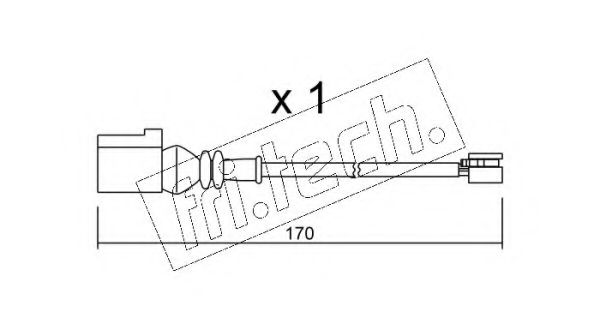 fri.tech. SU.289 Сигнализатор, износ тормозных колодок для VOLKSWAGEN GOLF VII (Фольксваген Гольф 7) fri.tech. SU.289 Сигнализатор, износ тормозных колодок для VOLKSWAGEN GOLF VII (Фольксваген Гольф 7)