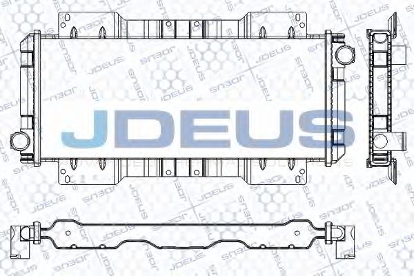 JDEUS RA0120741 Радиатор, охлаждение двигателя 