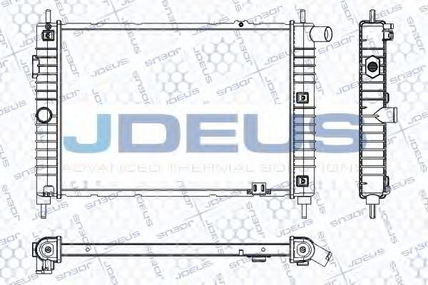 JDEUS RA0200401 Радиатор, охлаждение двигателя 