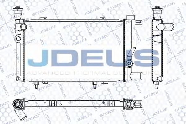 JDEUS RA0210241 Радиатор, охлаждение двигателя для PEUGEOT 205 II (Пежо 205 2) JDEUS RA0210241 Радиатор, охлаждение двигателя для PEUGEOT 205 II (Пежо 205 2)