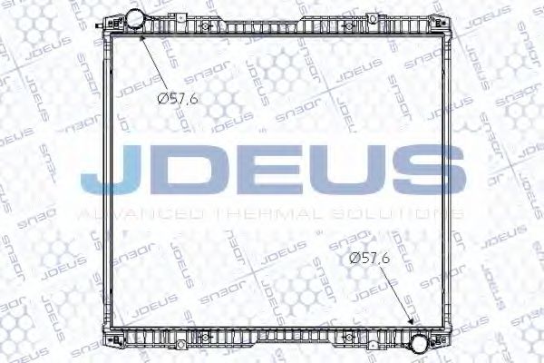 JDEUS 141M02 Радиатор, охлаждение двигателя 